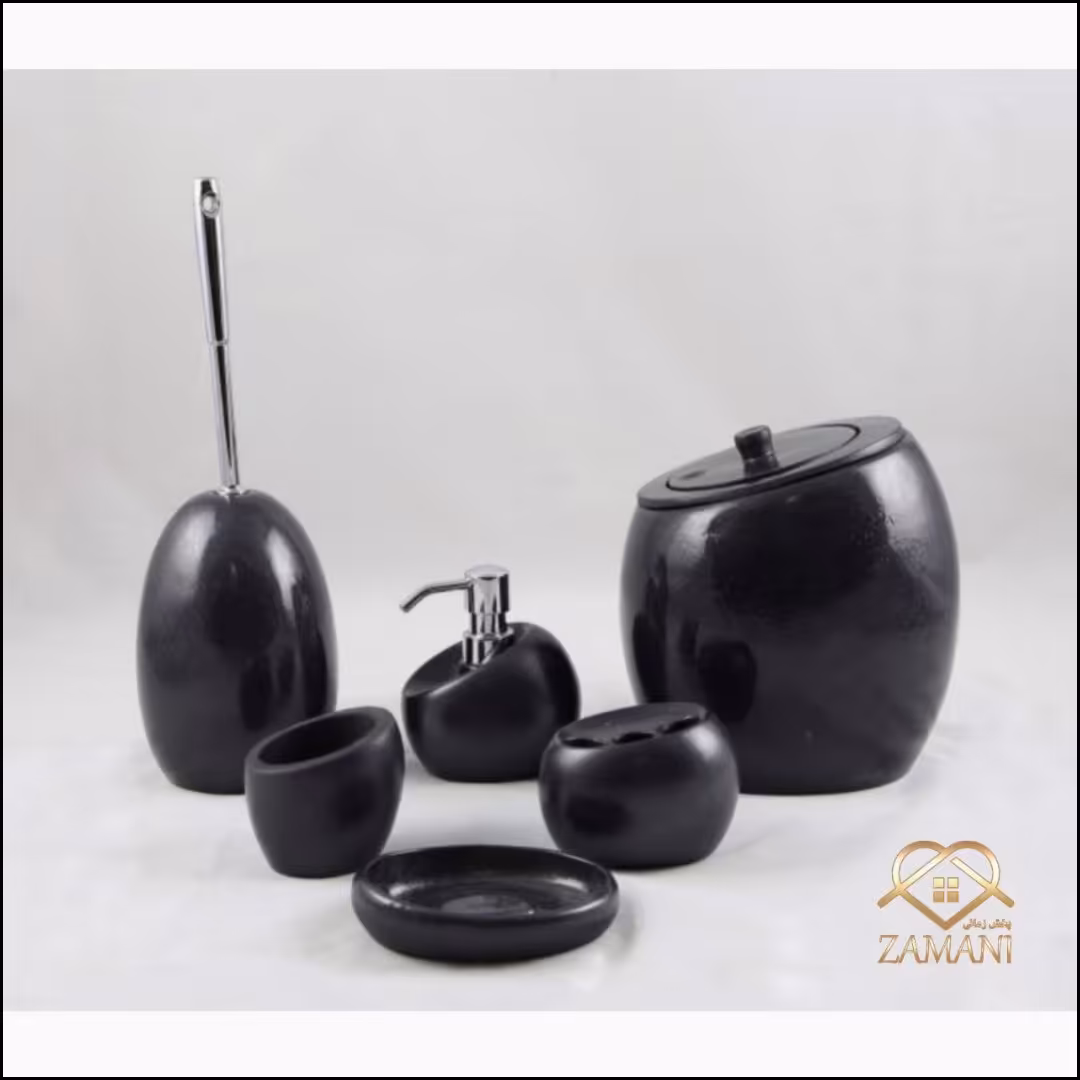 ست سرویس بهداشتی 6 تیکه رزین کد 408