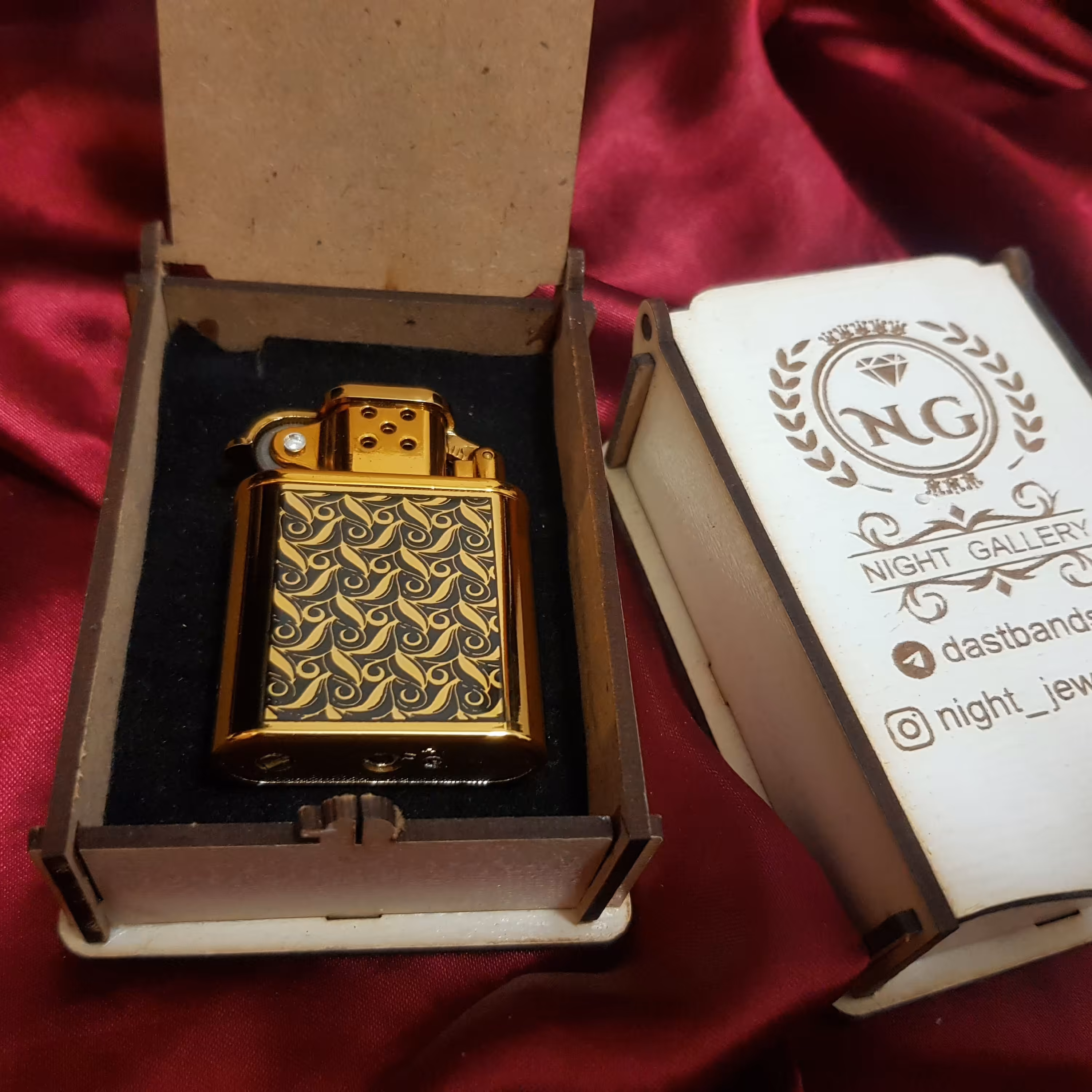 فندک مردونه طلایی خوشگل