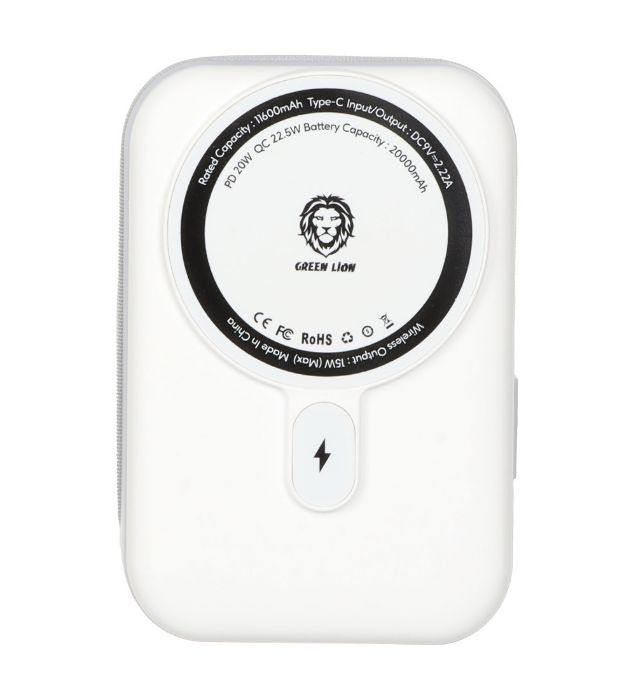 پاوربانک گرین لاین 22.5W مدل GNMGMPB20KWH ظرفیت 20000 میلی آمپر ساعت