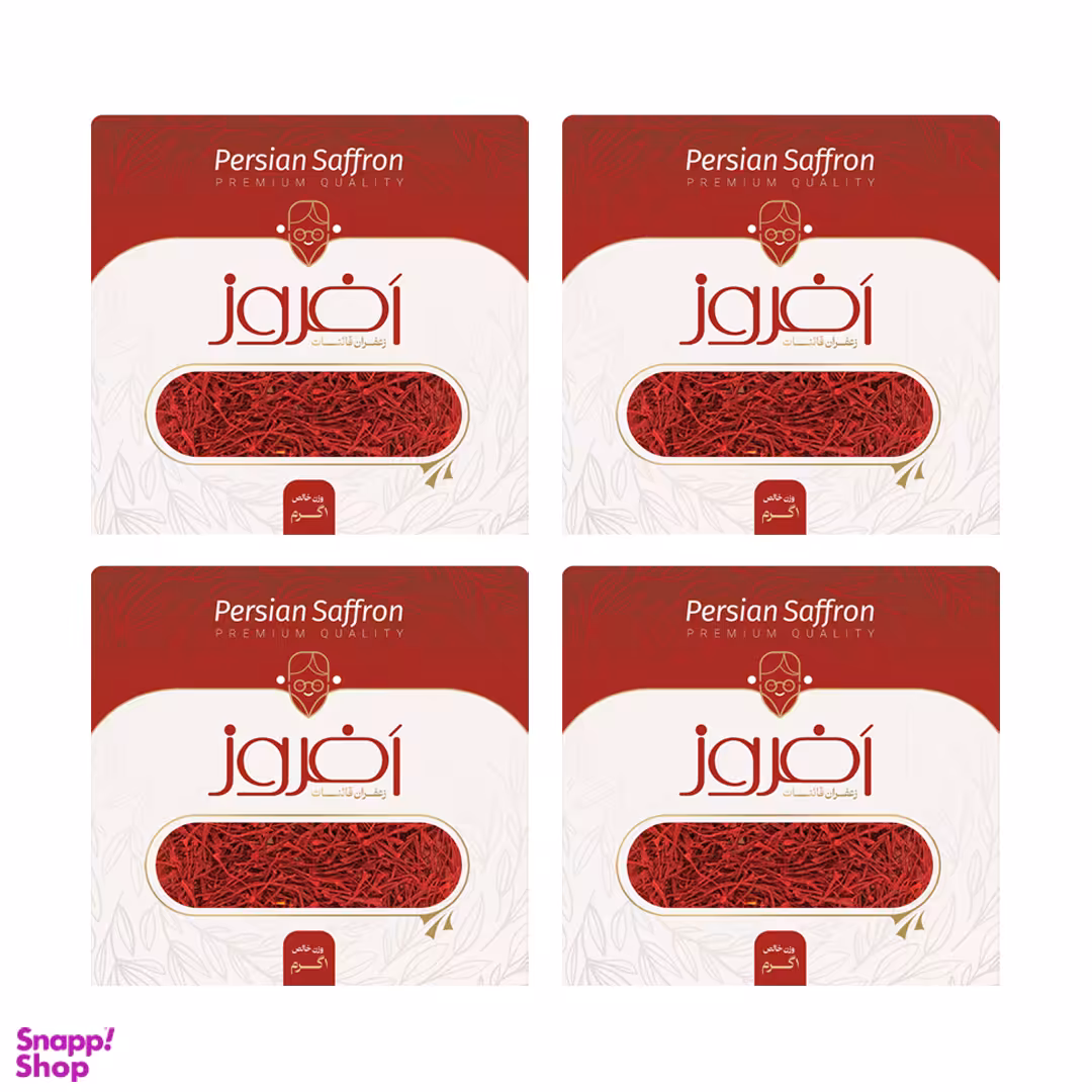 زعفران افروز وزن 1 گرم بسته 4 عددی