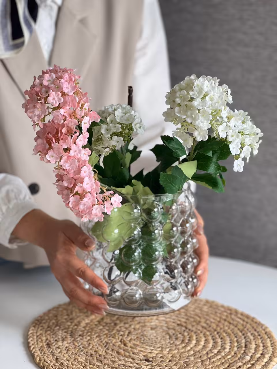گلدان شیشه ای دنیز- مدل پاریس کد 2680