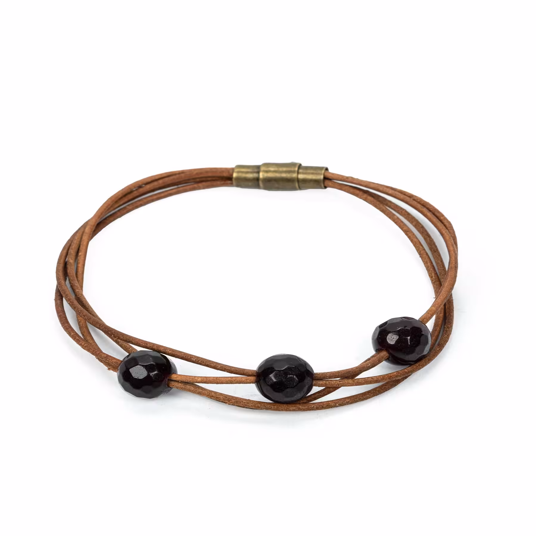 دستبند سنگ طبیعی جید مدل B0244103