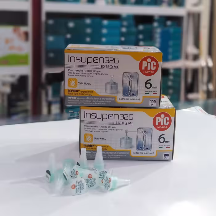 سرسوزن (پن نیدل) انسولین پیک شماره 6 گیج 32 بسته 100عددی