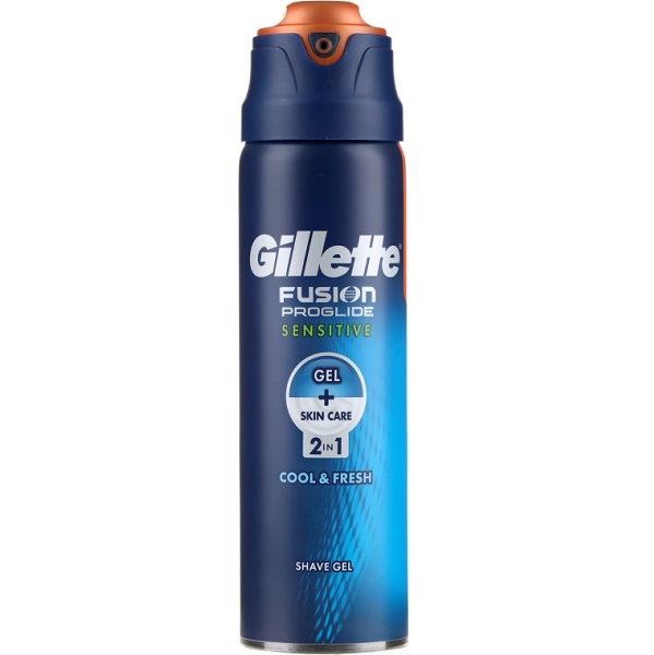 ژل اصلاح مردانه ژیلت مدل Fusion ProGlide Sensitive اصل آلمان – 170 میل – مناسب پوست حساس، خنک و تازه کننده