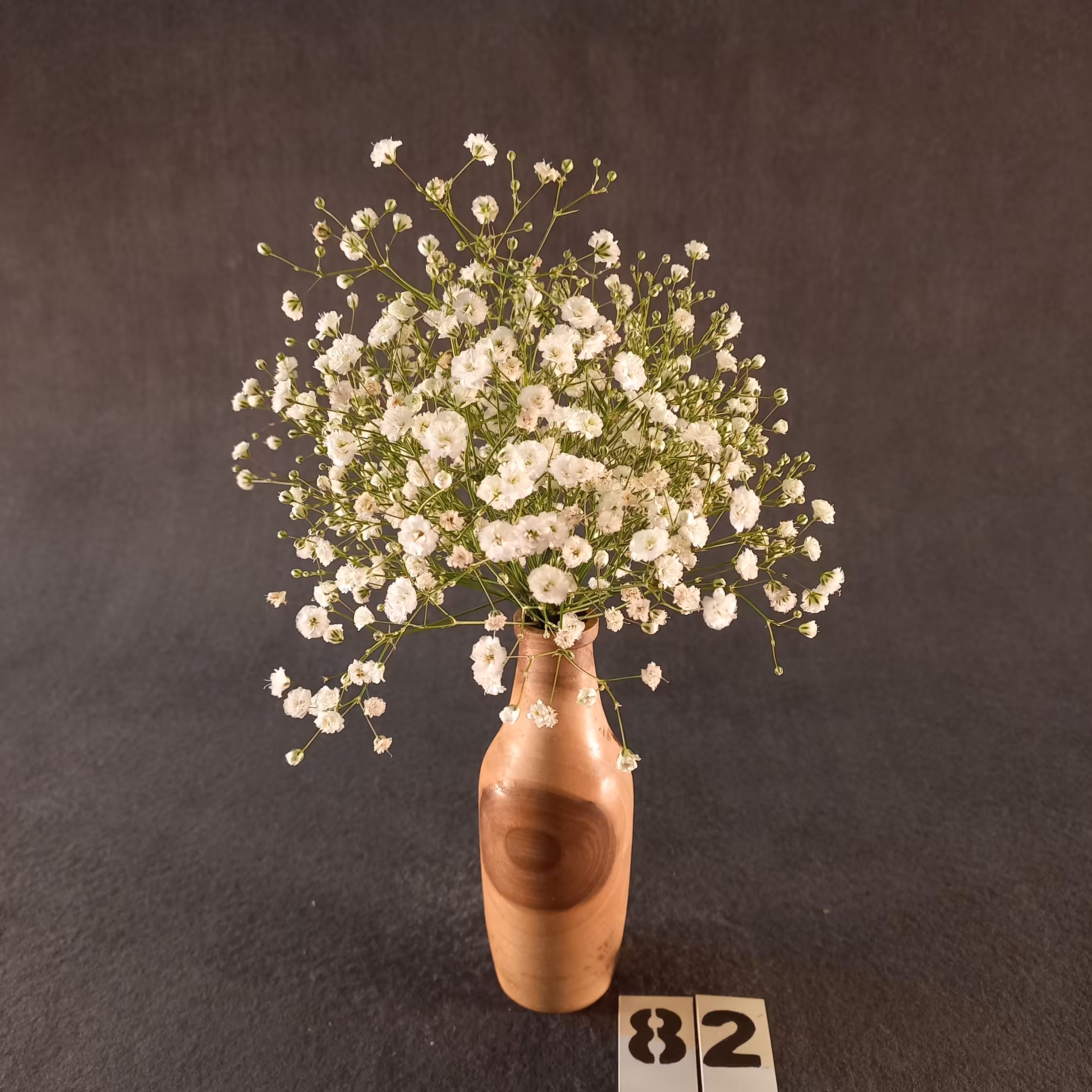 گلدان چوبی 15سانت و قطر 5 سانت مناسب گل های خشک کد82