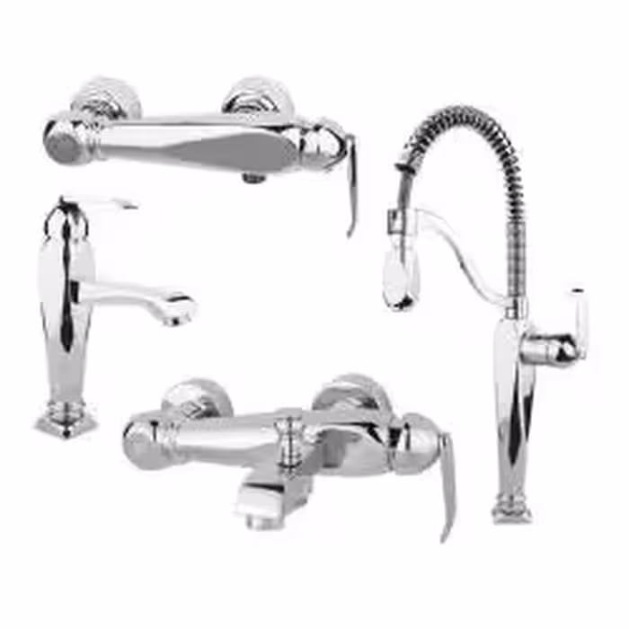 ست شیر آلات راسان  مدل آلیس  کروم