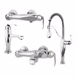 ست شیر آلات راسان  مدل آلیس  کروم