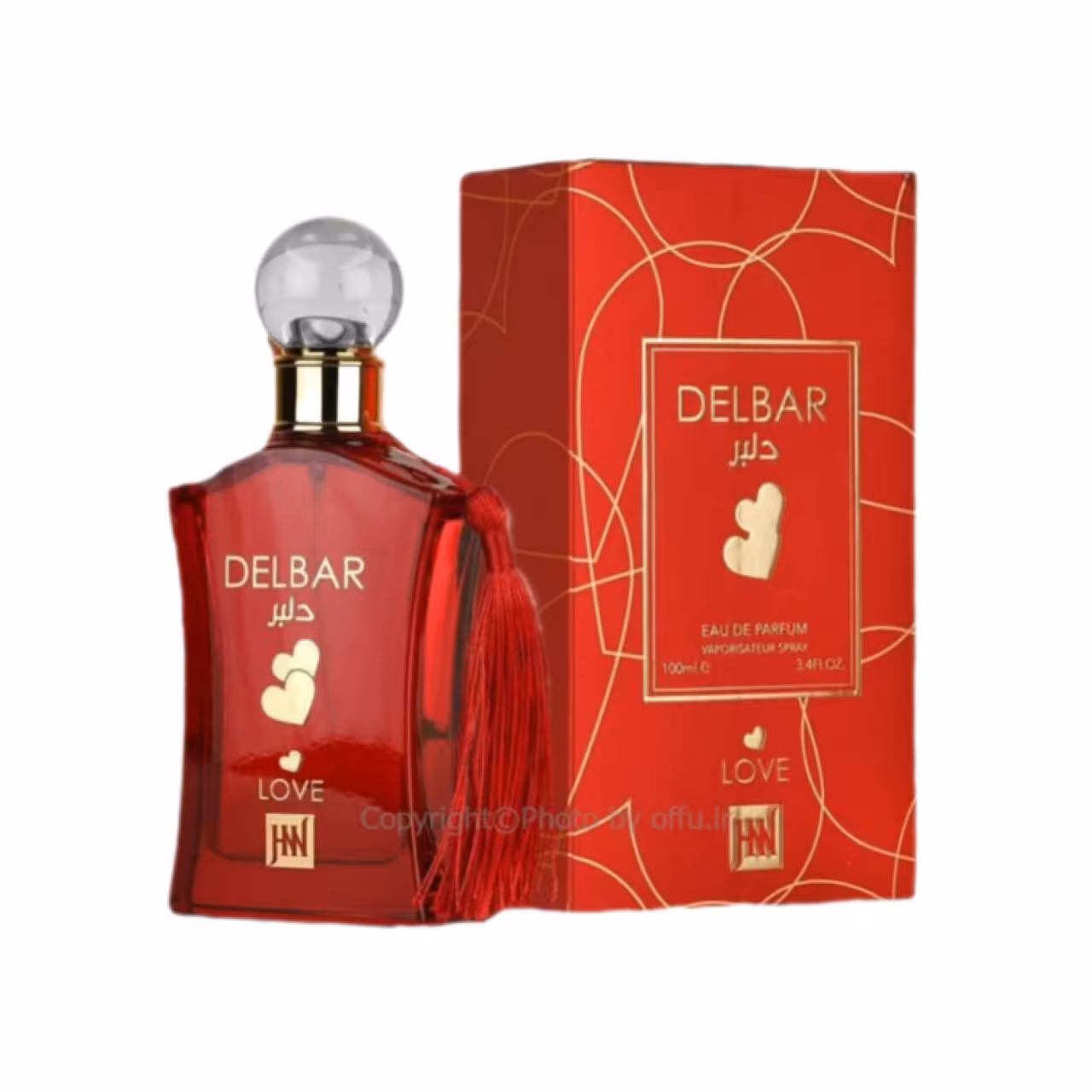 ادکلن زنانه جانوین مدل دلبر لاو حجم 100 میل