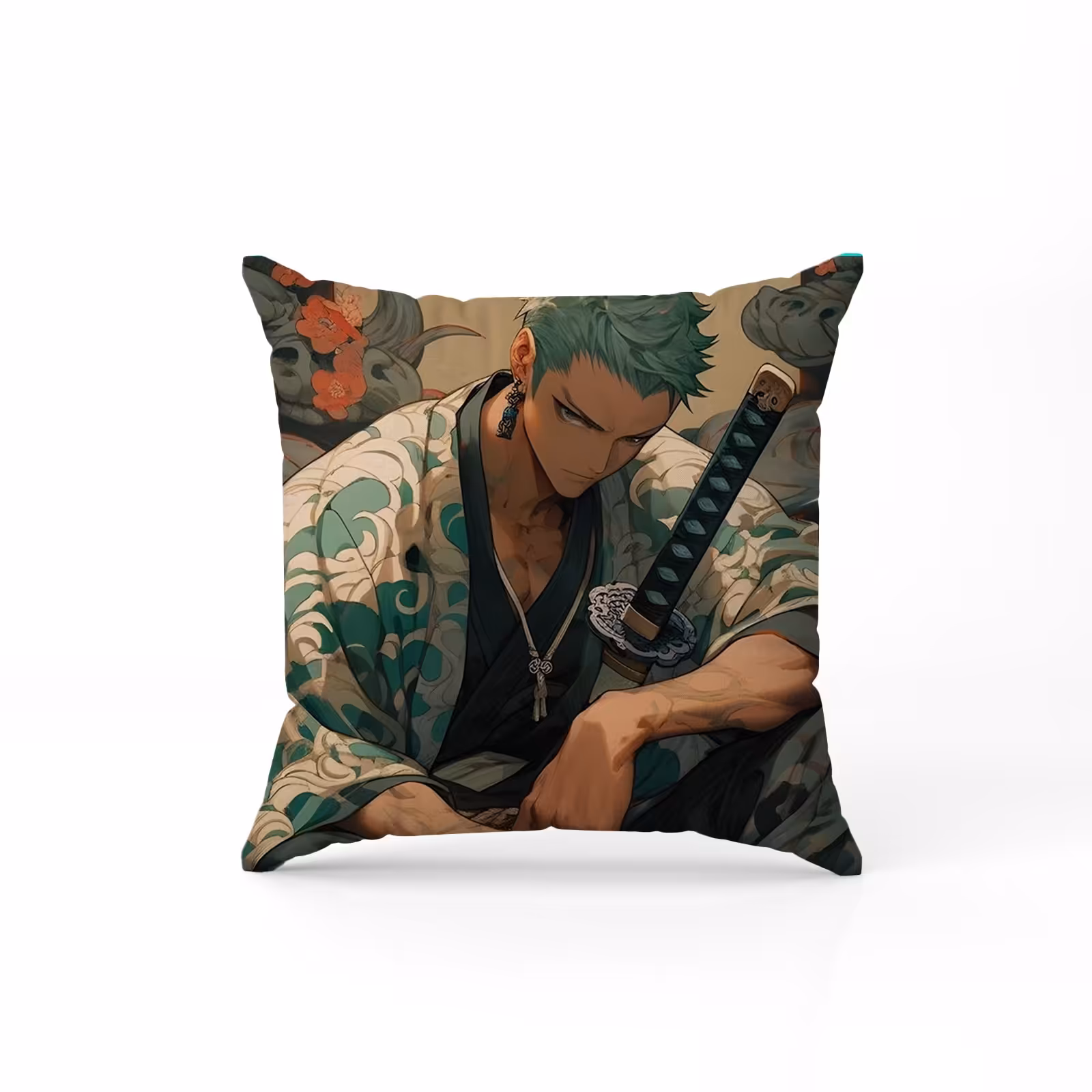 روکش کوسن انیمه وان پیس طرح زورو (چاپ طرح دلخواه)