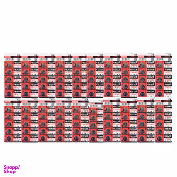 باتری سکه ای مکسل مدل CR2032 بسته 100 عددی