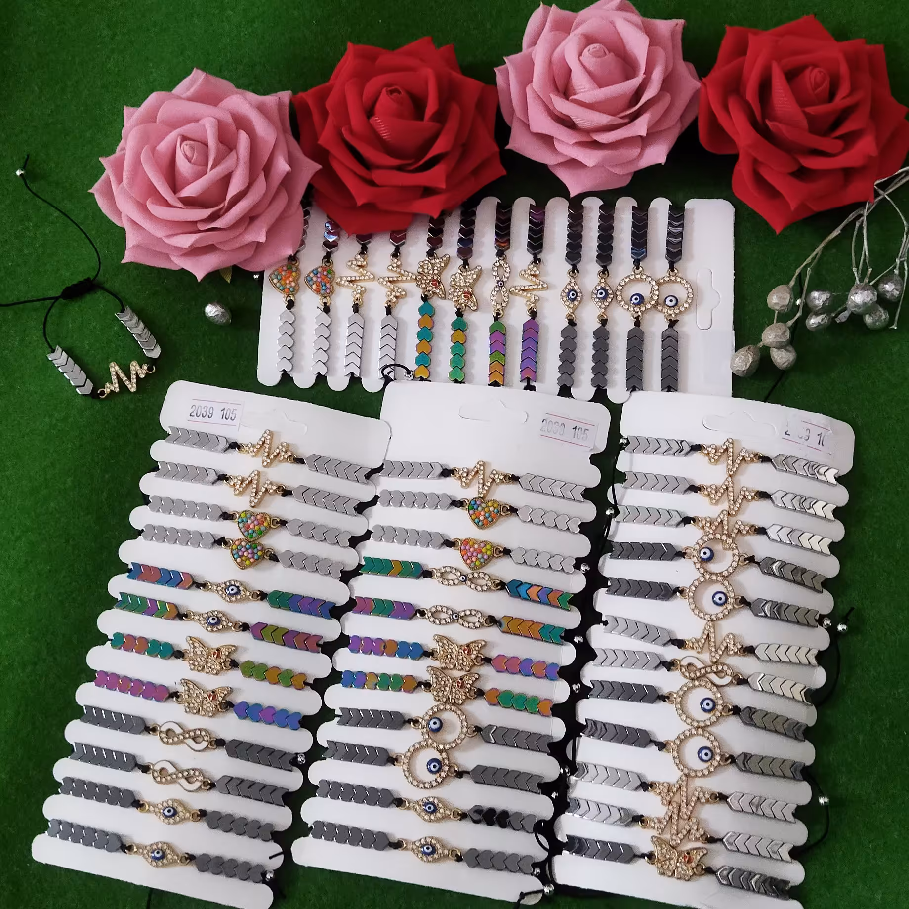 دستبند حدید و نگین