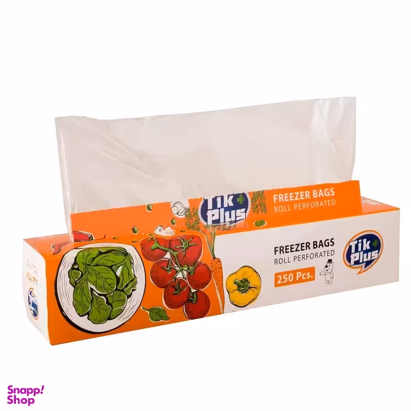 کیسه فریزر تیک پلاس کد 6 بسته 250 عددی