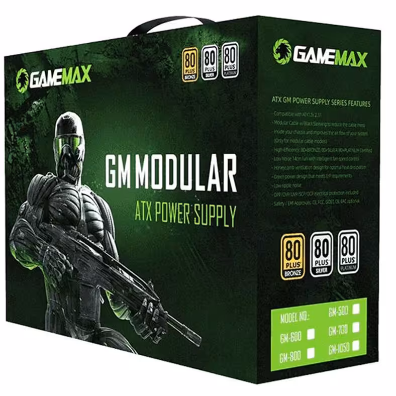 پاور منبع تغذیه گیم مکس GM 1050 Silver