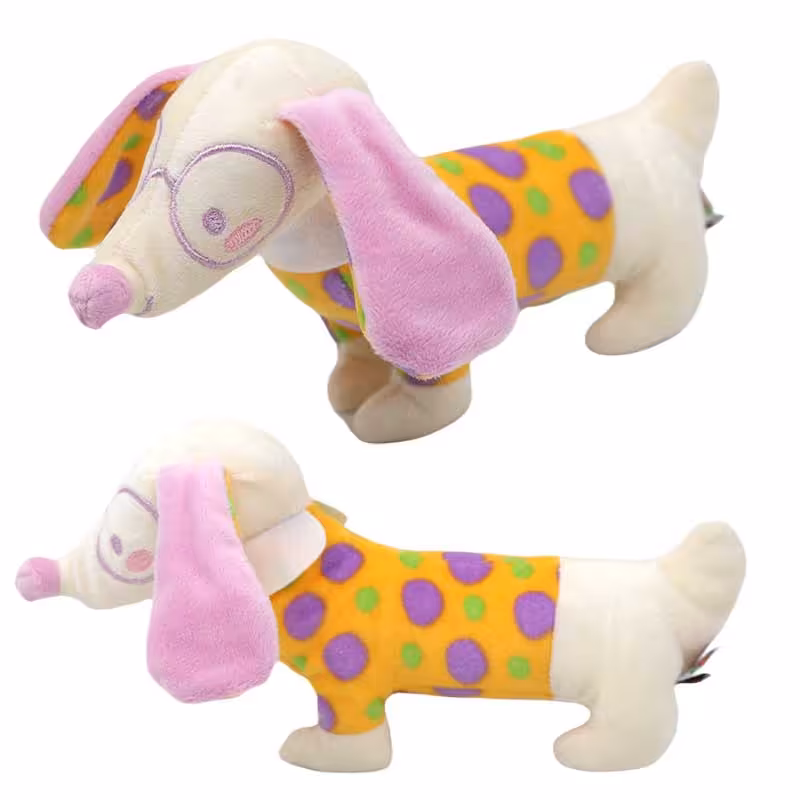 جغجغه سوسیسی طرح سگ عینکی شیما