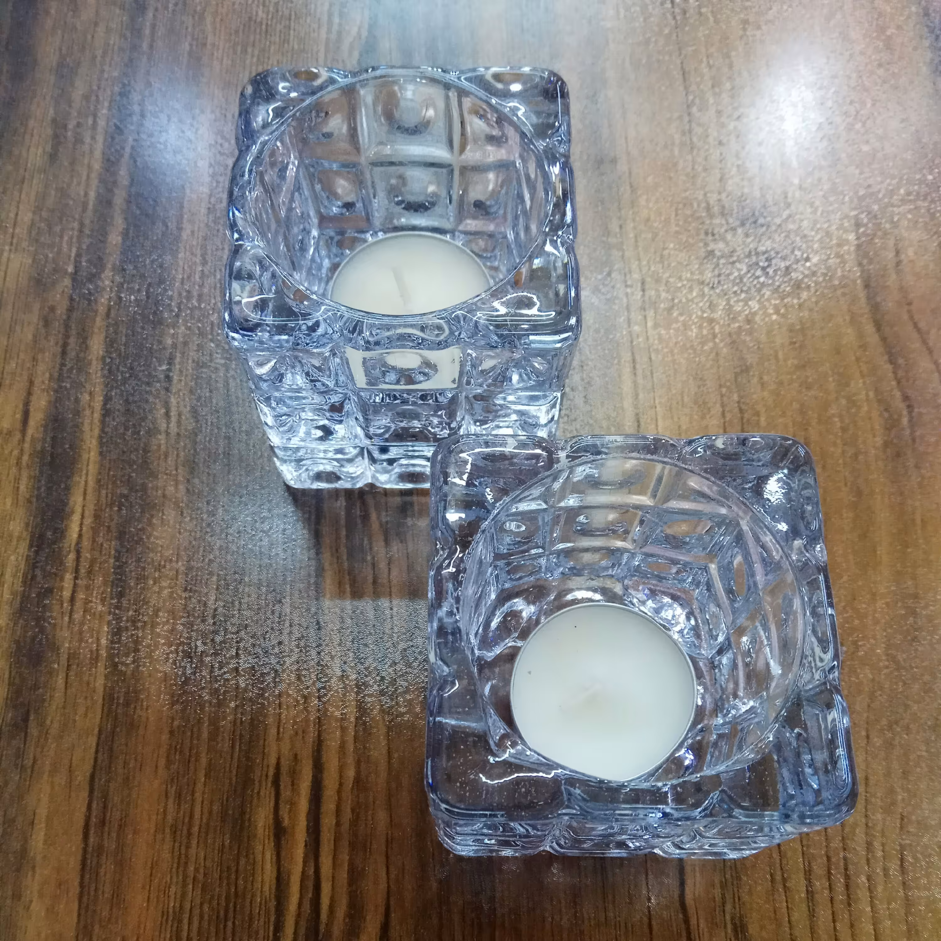 جا شمعی مربع خشتی رومیزی