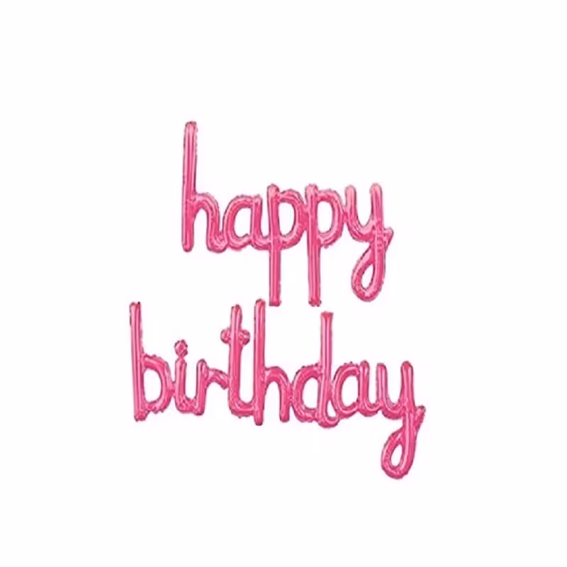 ریسه فویلی هپی دکتری صورتی - ریسه فویلی تولد مبارک دکتری صورتی