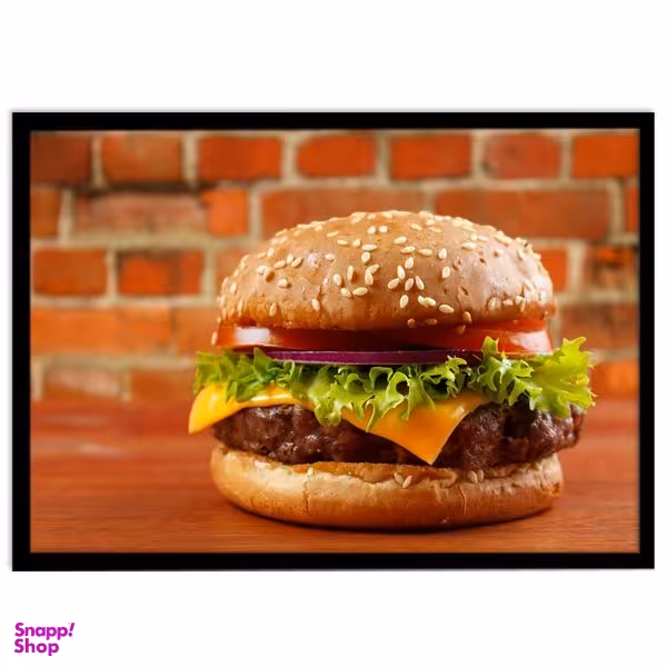 تابلو نوری بکلیت طرح فست فود چیز برگر مدل B-S1064