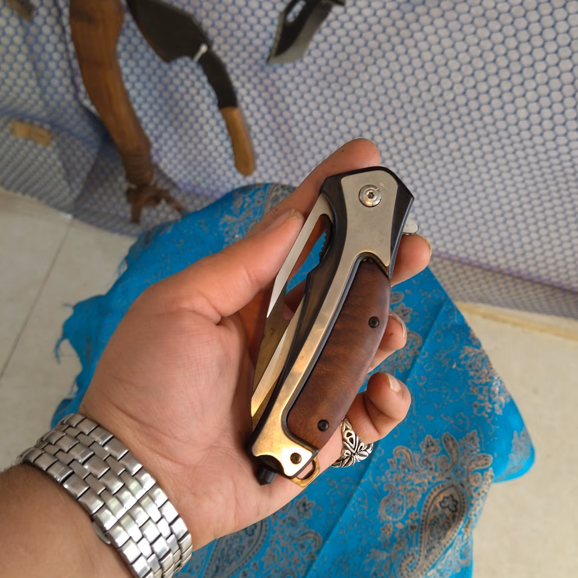 چاقو باک چوبی