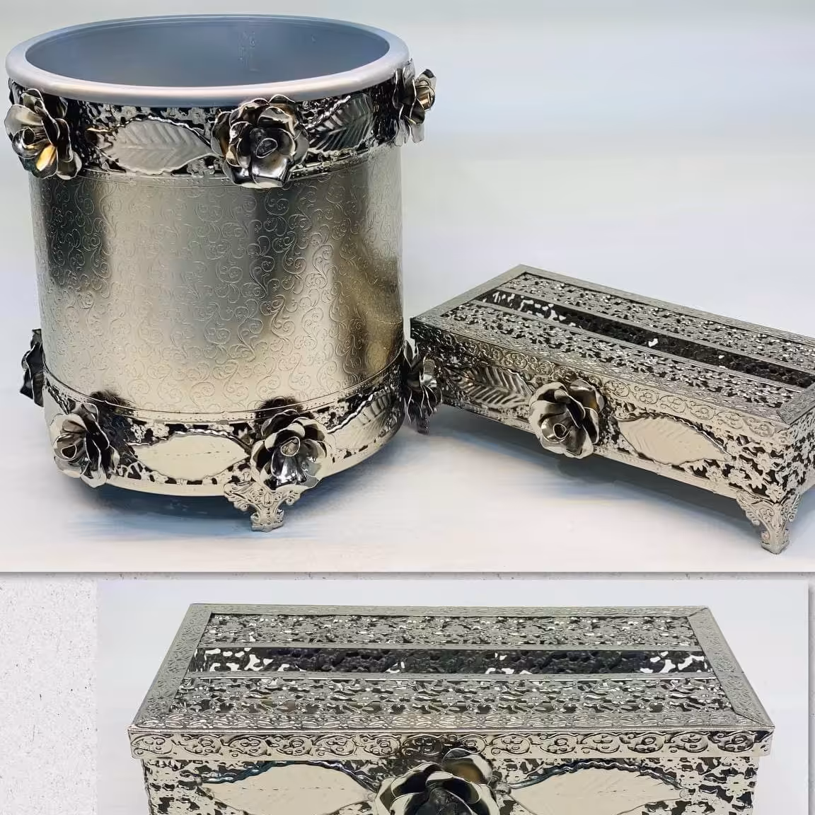 سطل و جا دستمال گلبرگ