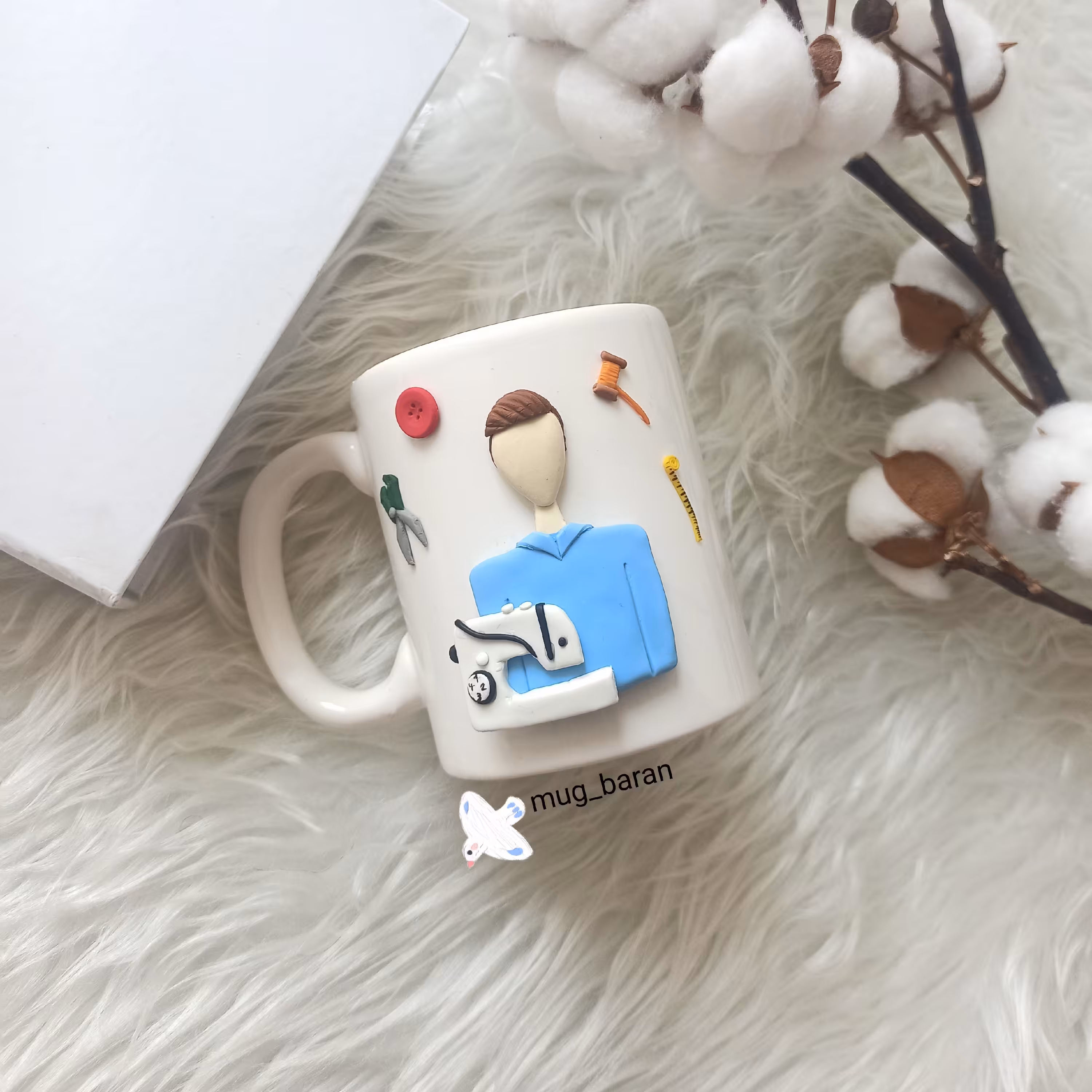 ماگ سرامیکی طرح خیاط آقا 