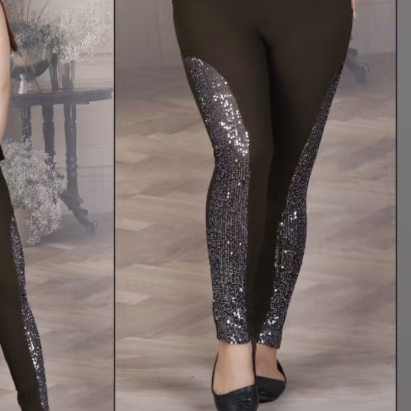 شلوار بغل پولکی دخترونه فری سایز از 36 تا 40 جنس کرپ