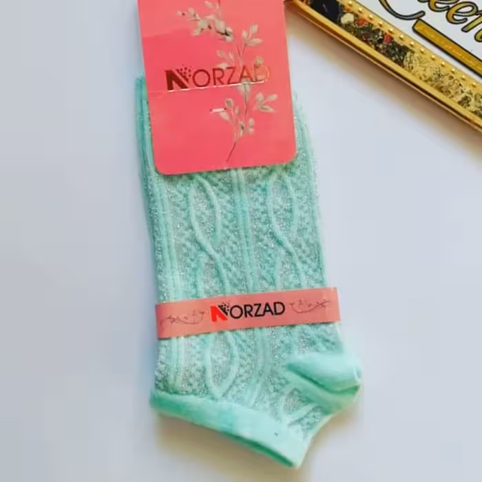 جوراب لمه ساق کوتاه ضخیم آبی(مناسب فصل سرما) 