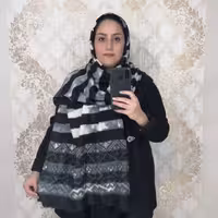 شال موهر مشکی طوسی