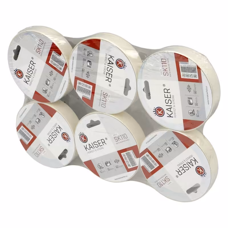 چسب کاغذی کایزر 16 یاردی Kaiser Sk110 عرض 2 سانتی متر (بسته بندی 6 عددی)