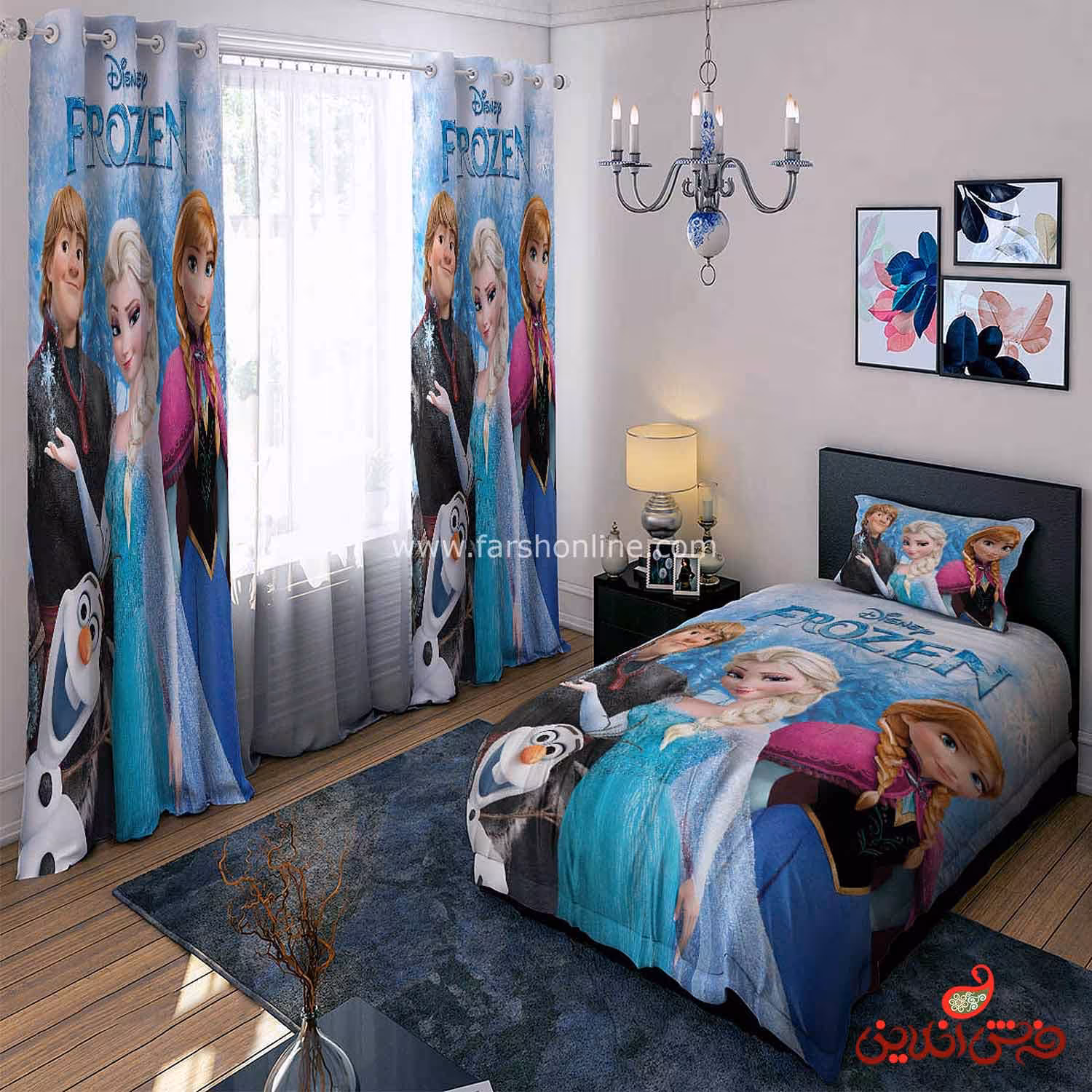 روتختی طرح انیمیشین فروزن(السا و آنا) کد 15637