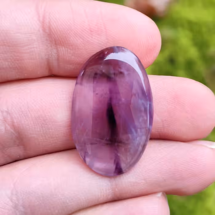 نگین سنگ آمیتیست یا آمتیست شفاف کد 491