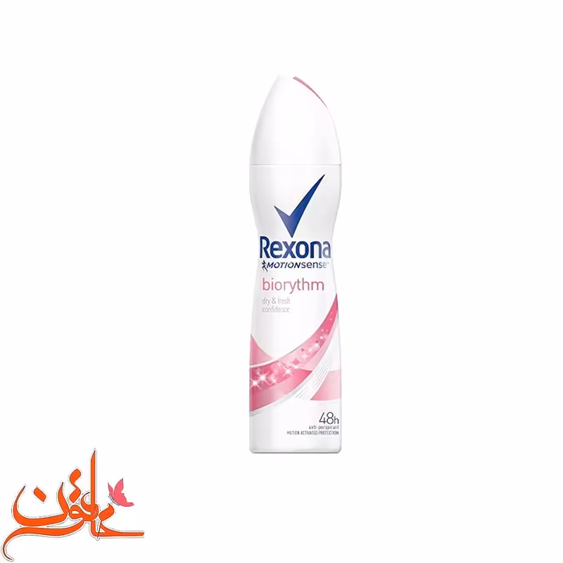 اسپری پودری ضد تعریق زنانه رکسونا مدل biorythm حجم 200 میلی لیتر