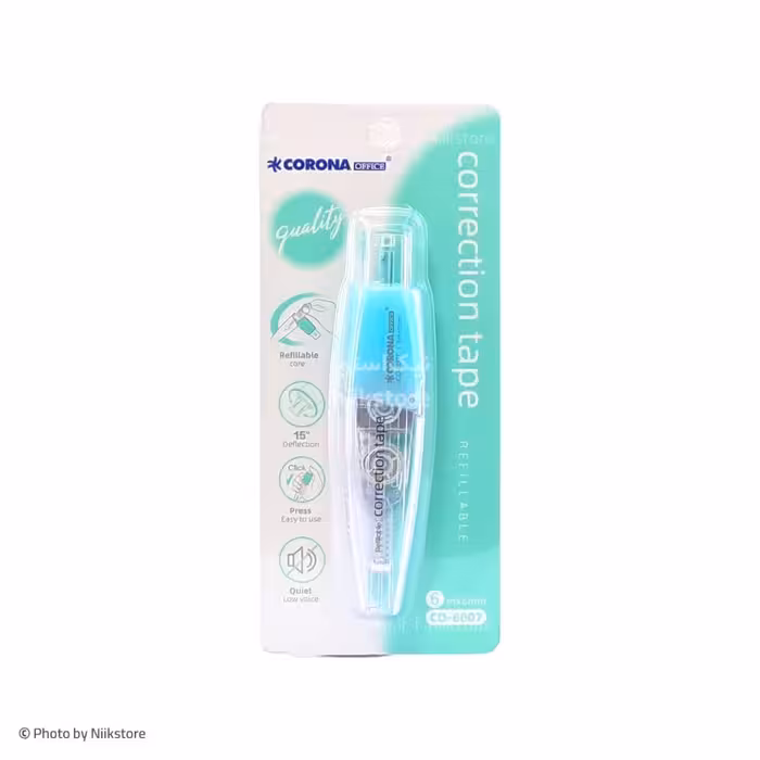 لاک غلط گیر نواری فشاری 6 متری کرونا کد 6007جدیدCorona 6m correction tape