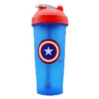 شیکر یک تیکه کاپیتان آمریکا مدل Super Hero مات ظرفیت 0.6 لیتر