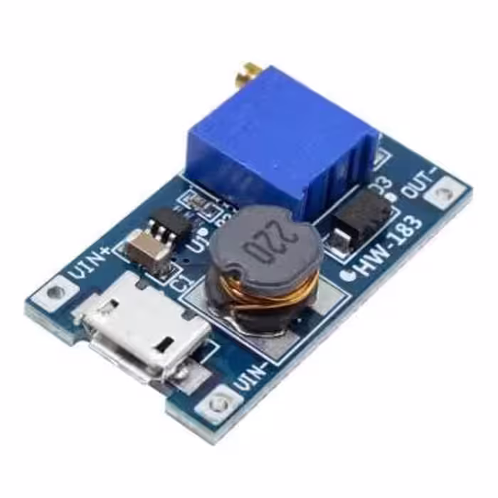 مجموعه 6 عددی ماژول رگولاتور DC-DC افزاینده 2 آمپر با ورودی میکرو USB