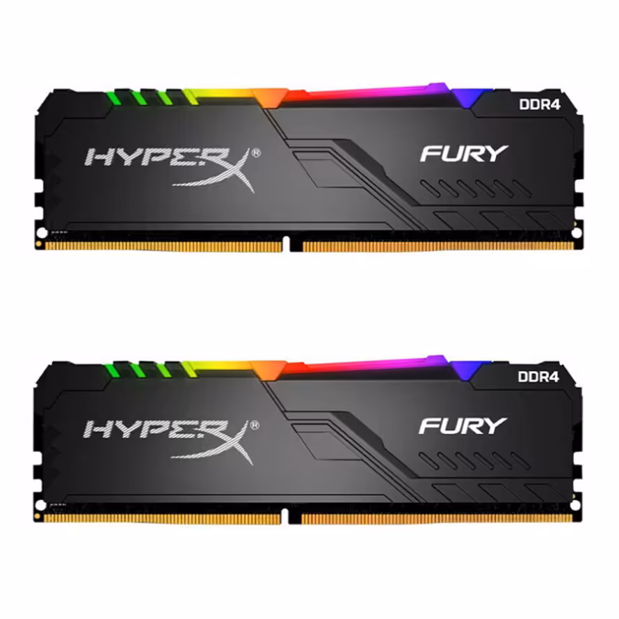 رم کینگستون HyperX FURY RGB 16GB 8GBx2 2666MHz CL16