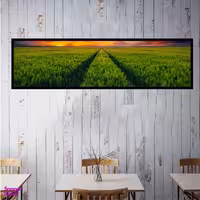 تابلو بکلیت طرح طبیعت دشت و مزرعه مدل کشیده B-7608