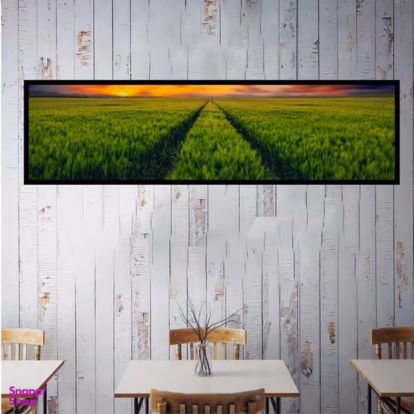 تابلو بکلیت طرح طبیعت دشت و مزرعه مدل کشیده B-7608