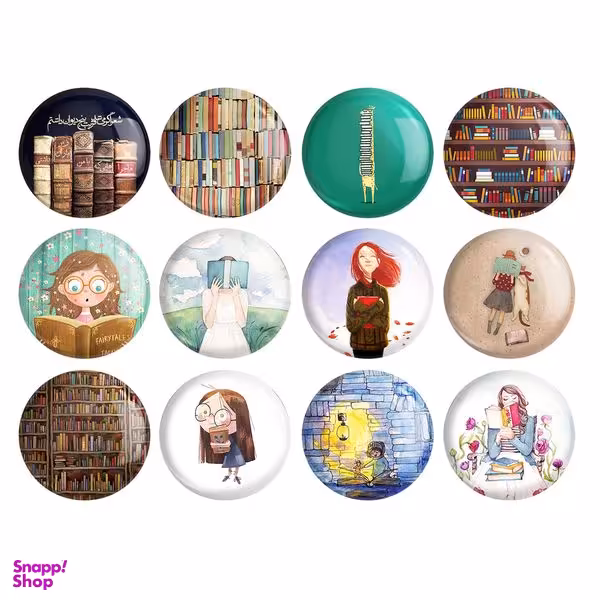 پیکسل ترمه طراحان ایده مدل کتابخوانی مجموعه 12 عددی
