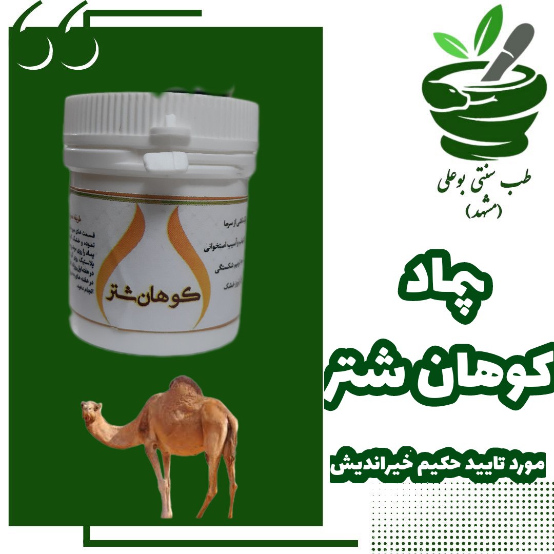 پماد مرهم کوهان شتر از حکیم خیراندیش ترمیم شکستگی ترک پوستی آرتروز خشک