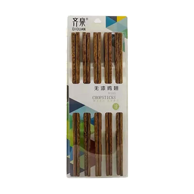 چاپستیک بامبو 10 جفتی طرح 4 (چوب غذاخوری)