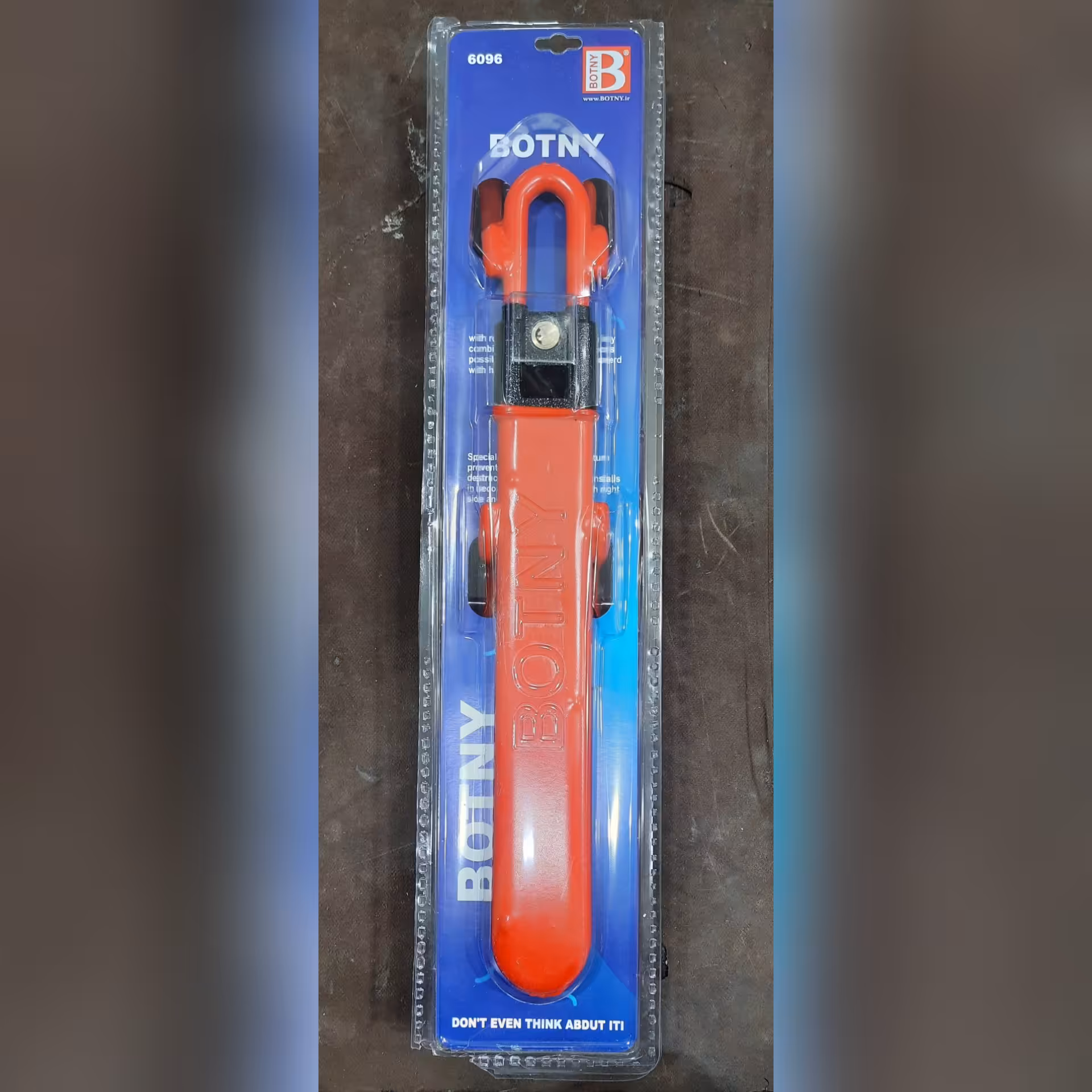 قفل فرمان ماشین  برند بوتنی دوبل توپر رنگ قرمز مغزی وارداتی ناخنی2 کلیده