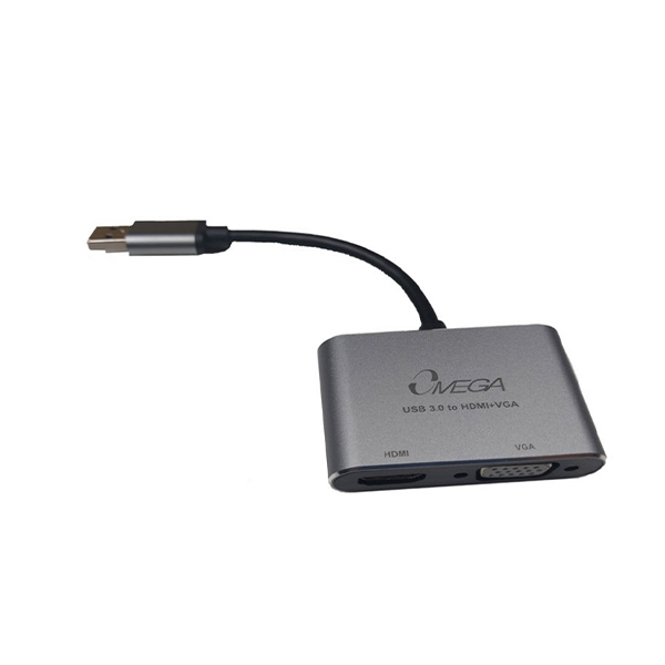 تبدیل USB30 به HDMI و VGA امگا مدل OM-DYC41