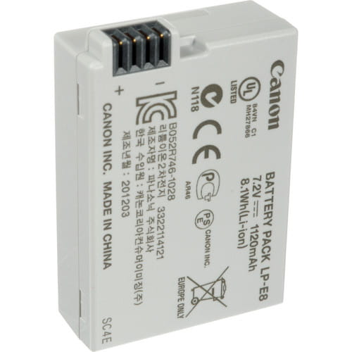 باتری دوربین کانن Canon LP-E8 اورجینال