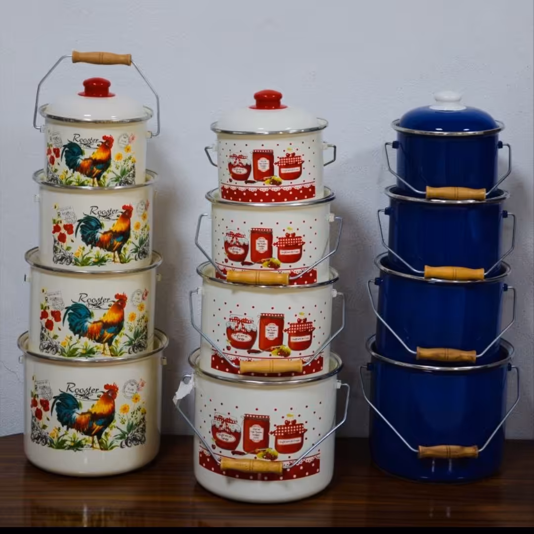 حراج ست قابلمه چهارتایی ترک 
لعابی چند لایه ضخیم
قابل استفاده در انواع اجاق گاز و ماشین ظرفشویی