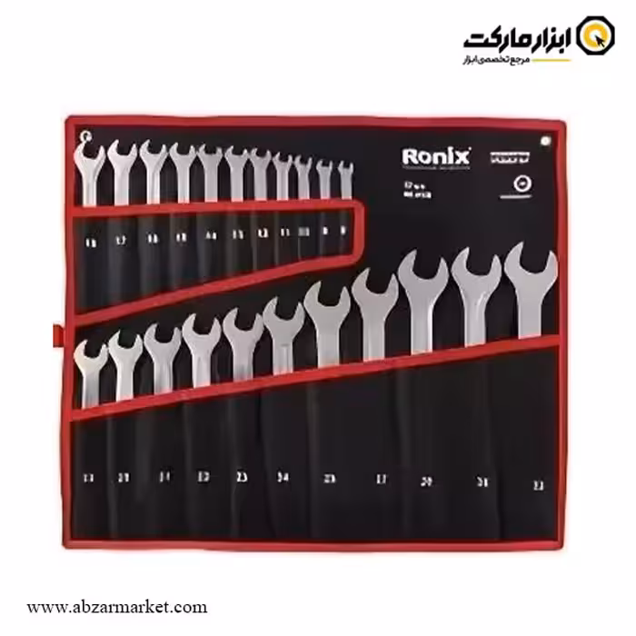 ست آچار یکسر تخت یکسر رینگ رونیکس 22 عددی مدل RH-2159