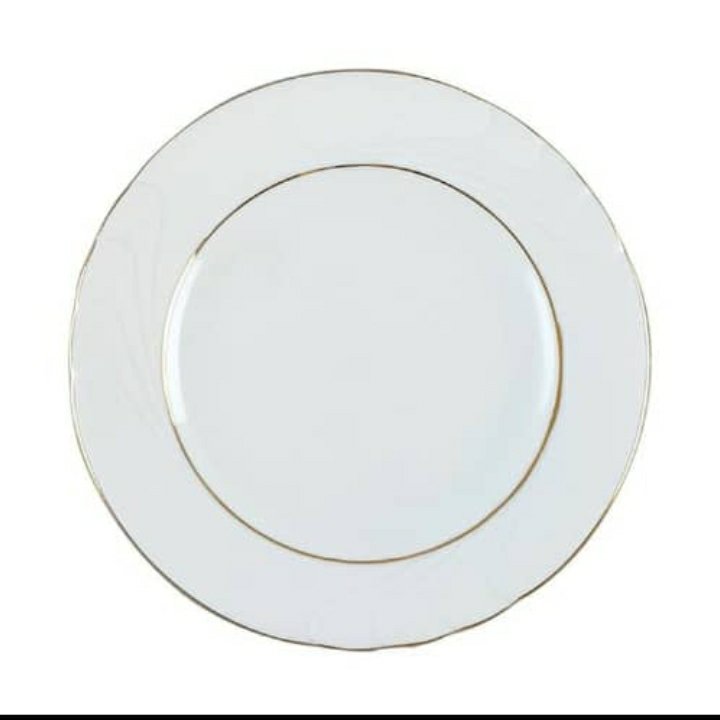 بشقاب میوه خوری چینی 19سانت لب طلا