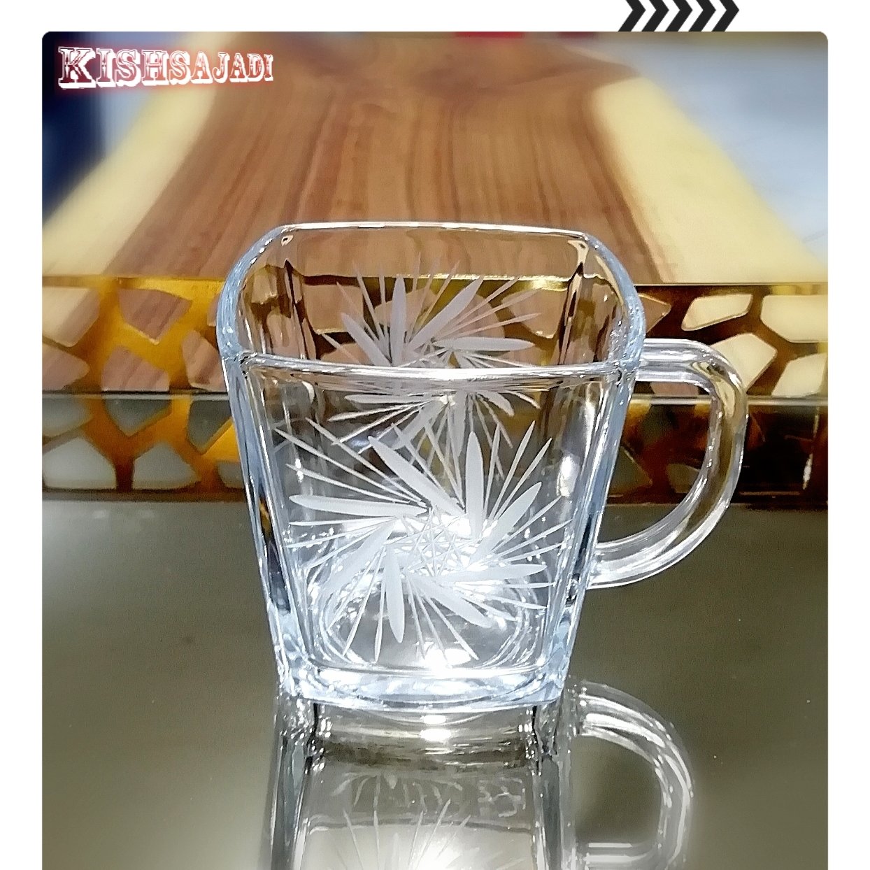 فنجان چهارگوش تراش