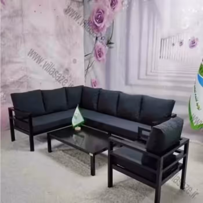 مبلمان فضای باز ویلا سازه طرح شارلوت 6 نفره  ارسال با باربری پس کرایه