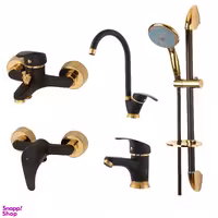 ست شیرآلات فاخته مدل ماهان پلاس MT مجموعه 5 عددی