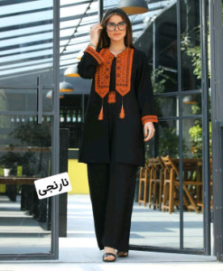 مانتو شلوار زنانه ابروبادی مدل سنتی
